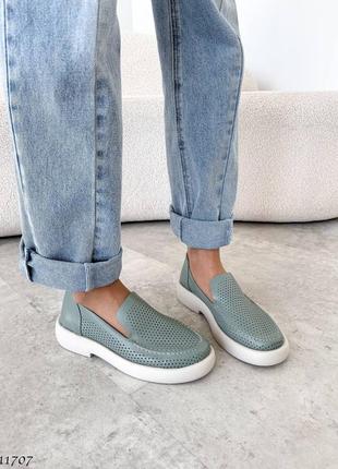 Лоферы кожаные