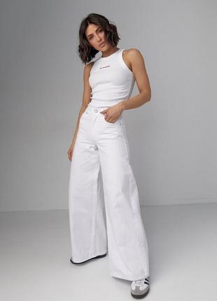 Жіночі джинси palazzo білі