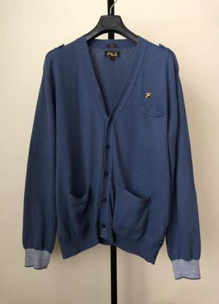 Fila 50-52 синий кардиган хлопок