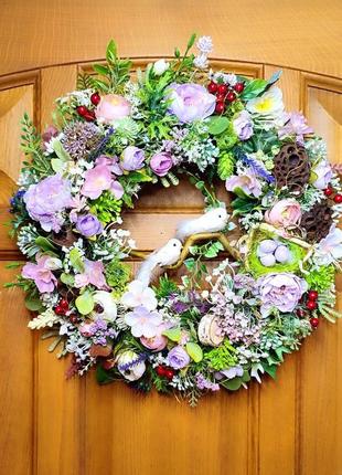 Пасхальный весенний летний венок купит пасхий весенний летний венок