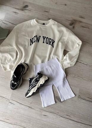 Свитшот oversize new york 3 цвета весенняя коллекция 🤍