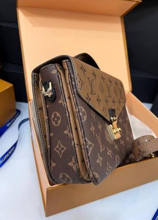 Сумка lv louis vuitton metis канва/кожа в полном комплекте - коробка, пыльник, карты.3 фото