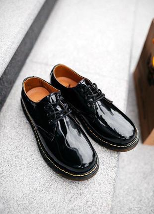 🍒♣️dr.martens 1461 patent classic black♣️🍒туфли доктор мартинс черные классика мартинсы8 фото