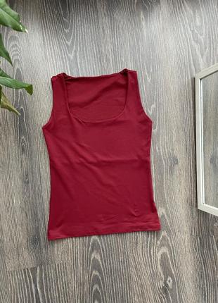 Майка топ жіноча бордового кольору