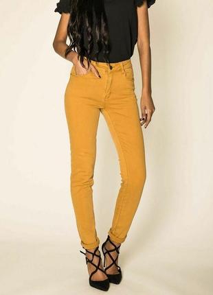 Жовто-гірчичні джинси батал ххл 44