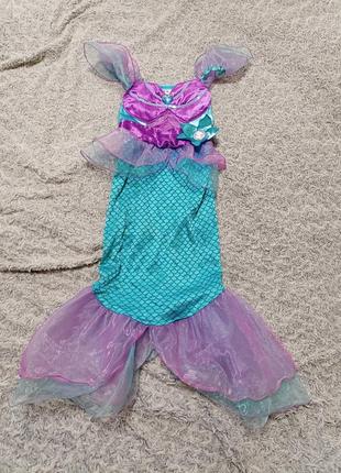 Карнавальний костюм русалонька ариель аріель 4-5 років1 фото