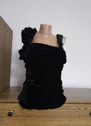 Блуза бархатная на подкладке