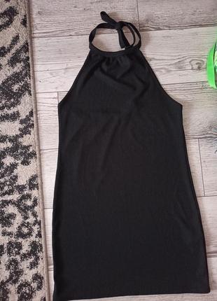 Черное платье в рубчик boohoo распродаж10 фото