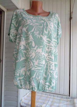 Трикотажная вискозная блуза большого размера батал2 фото