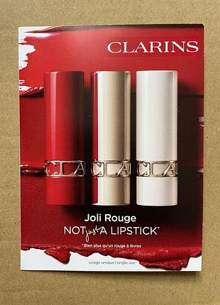 Clarins joli rouge набор образцов помад1 фото