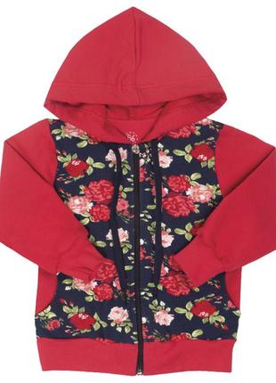 Детская кофта для девочки розочки р.92 габби