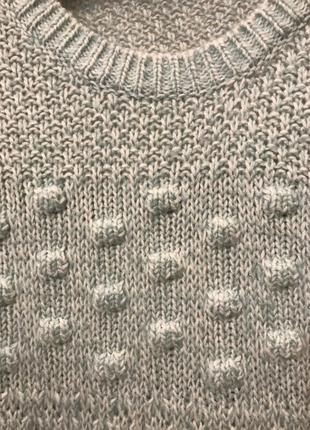 Нереально красивый и стильный брендовый вязаный свитерок.6 фото