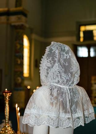 Палантин в церковь на крещение, венчание, платок в церковь6 фото