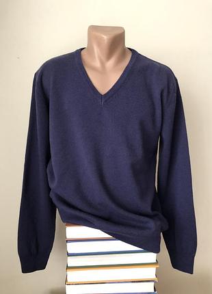 Aldo collitti 48 шерсть фиолетовый свитер джемпер с мысом темный тёплый тонкий винтаж ретро деловой стиль