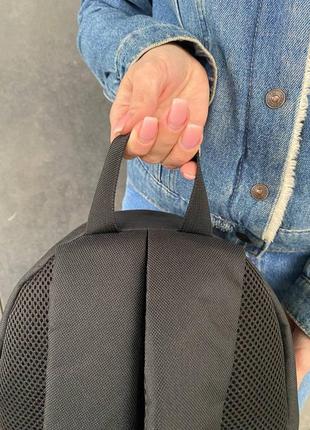 Жіночий, дитячий рюкзак чорний з тканини5 фото