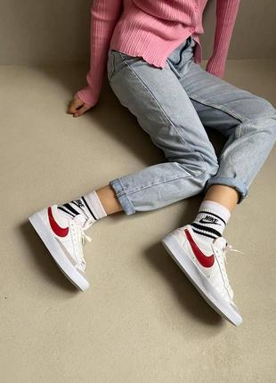 Женские кроссовки nike blazer low7 фото