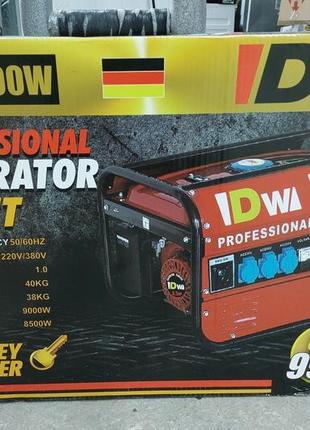 Генератор бензиновий 3х фазний professional dw 8500 w німеччина 2