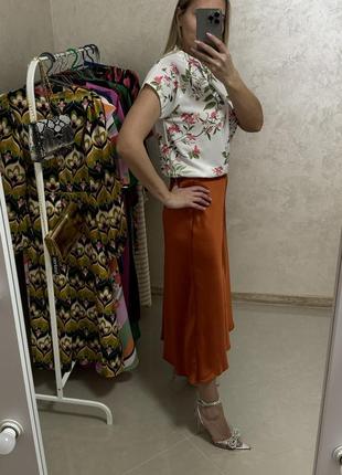 Женская блуза на цветы. размер с/м oasis4 фото