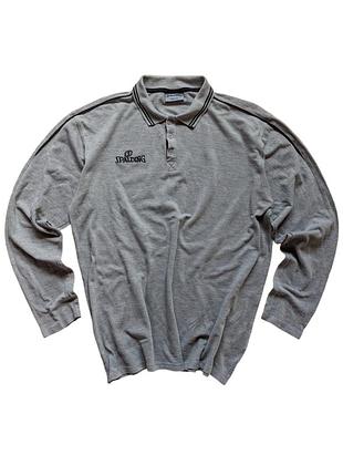 Мужское поло кофта с длинным рукавом spalding винтаж xxl