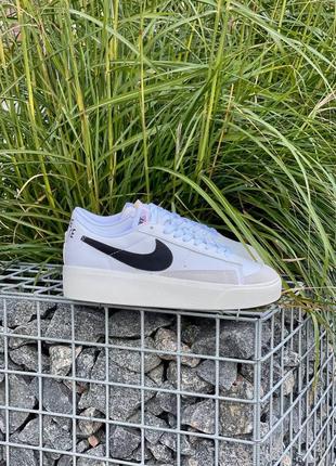 Женские кроссовки nike blazer low platform3 фото