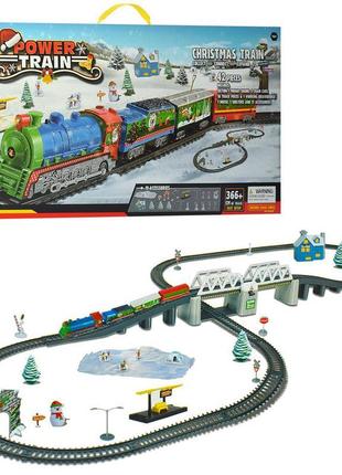 Дитяча іграшка снігова залізниця 21812 вокзал. локомотив