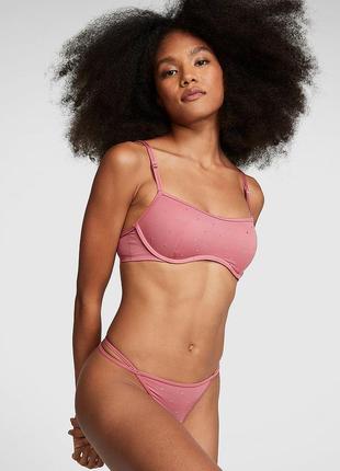 Трусики со стразами victoria's secret pink оригинал5 фото