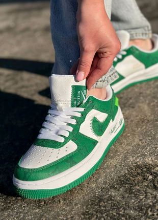 Nike air force lv by virgil abloh green