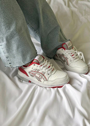 Asics ex89 white red1 фото