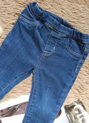 Красивые синие джеггинсы для девочки/джинсы/штаны/брюки2 фото