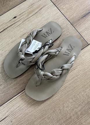 Босоніжки zara, щльопанці zara