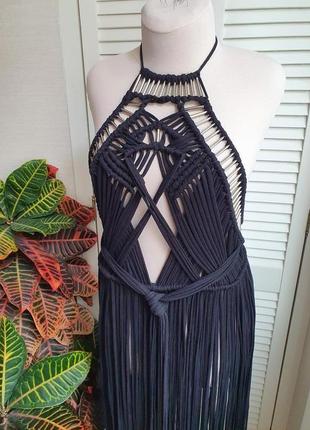 Сукня макраме туніка макраме плаття для фотосесії пляжна туніка1 фото