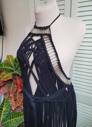 Сукня макраме туніка макраме плаття для фотосесії пляжна туніка2 фото