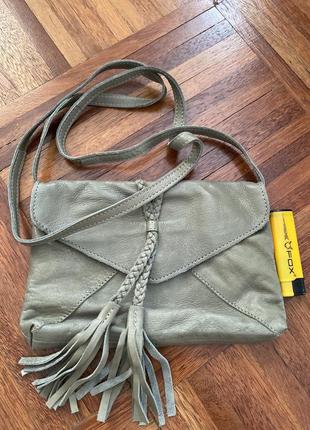 Новая маленькая кожаная сумочка кроссбоди pieces данныея