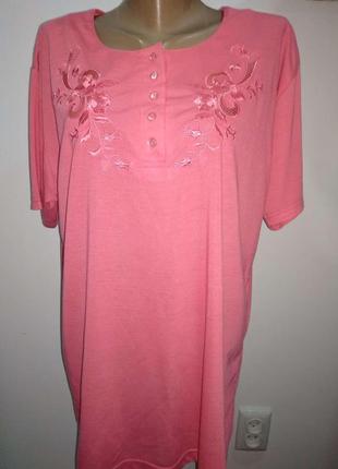 Стильна блуза футболочного типу,r-xl, звіряйте з вимірами