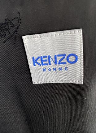 Шикарный костюм из мужского плеча полоска дома kenzo мягкая шерсть7 фото