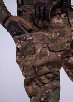 Військові штурмові штани uatac мультикам дуб з наколінниками9 фото