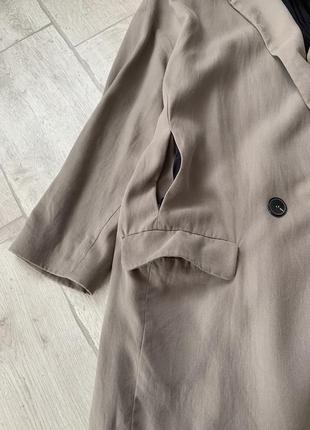 Удлиненный двубортный пиджак, жакет zara4 фото