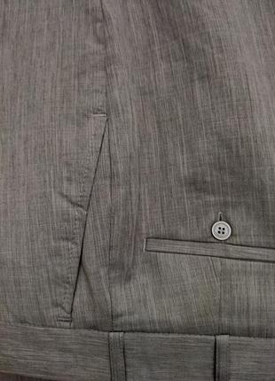 Мужские серые классические брюки под ремень new manner