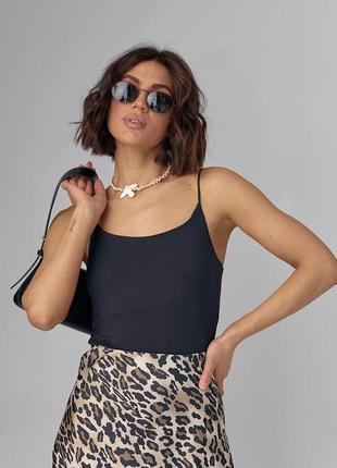 Жіноче боді на тонких бретелях мод 16025