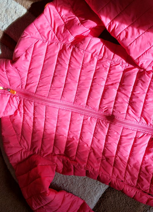 Куртка рожева з внутрішніми кишенями