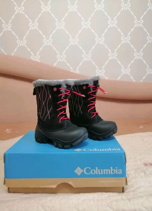 Зимові чоботи columbia для дівчинки 25р.6 фото
