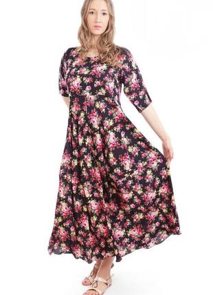 Довга шикарна сукня в квітковий принт плаття xl shein