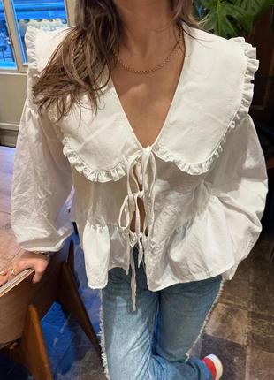 Оверсайз сорочка з натурального льону в стилі бренду білого/молочного кольору xs s m l xl 42 44 46 48