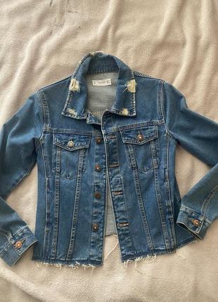 Джинсова курточка оверсайз