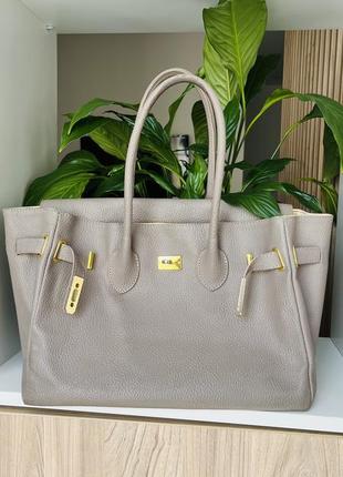 Повністю шкіряна сумка велика hermes birkin