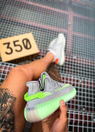 Кросівки adidas yeezy boost 350 v2 "green grey"7 фото