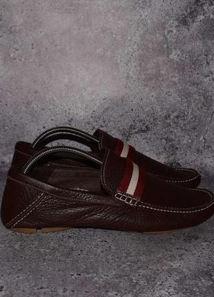 Bally agir loafers (мужские кожаные туфли лоферы моасины балли италия