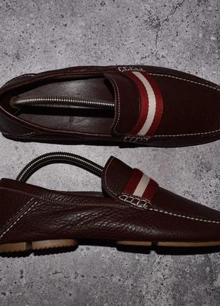 Bally agir loafers (мужские кожаные туфли лоферы моасины балли италия6 фото