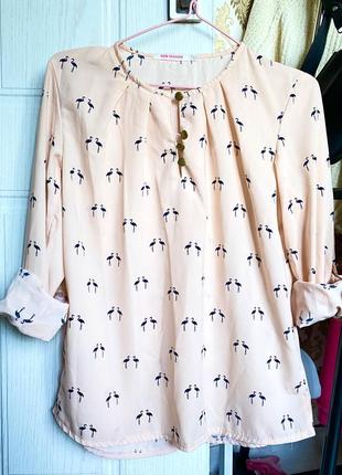 Блуза из фламинго