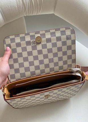 Женская сумка lv multi pochette white chess 10